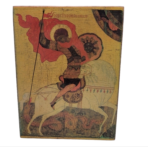 St George & the Dragon Vintage Print - Picture 2 of 16